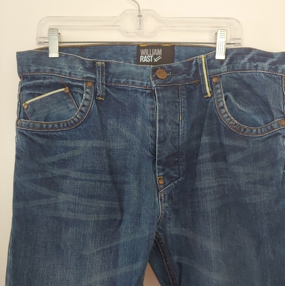 William Rast 100% Cotton Taper Blue Jeans 34 x 34 - Picture 3 of 12